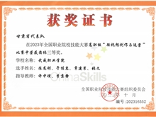 學(xué)生獲2023年全國職業(yè)院校技能大賽高職組短視頻創(chuàng)作與運(yùn)營三等獎(jiǎng)